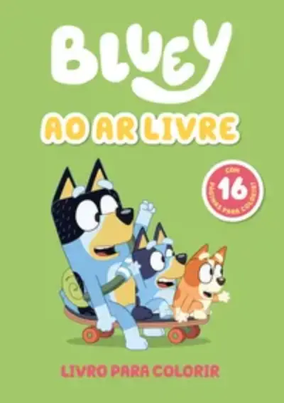 Bluey ao Ar Livre Livro para Colorir