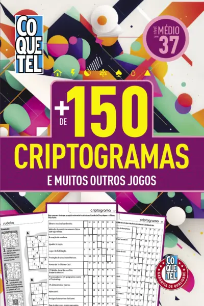 Livro Coquetel Mais de 150 Criptogramas 37