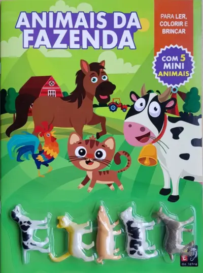 Para Ler, Colorir e Brincar - Animais Da Fazenda