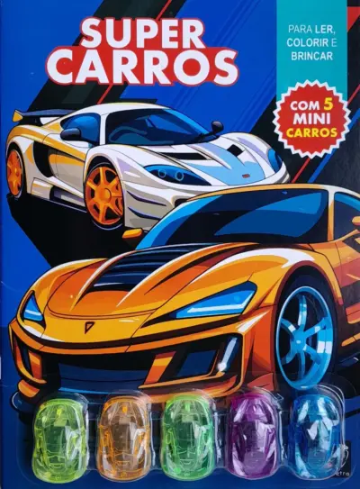 Para Ler, Colorir e Brincar - Super Carros