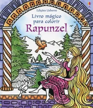 Livro mágico para colorir : Rapunzel