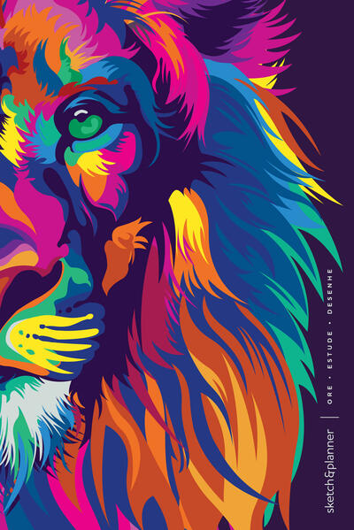 Sketch & Planner – Lion Colors: Ore, Estude, Desenhe Sketch & Planner – Lion Colors: Ore, Estude, Desenhe