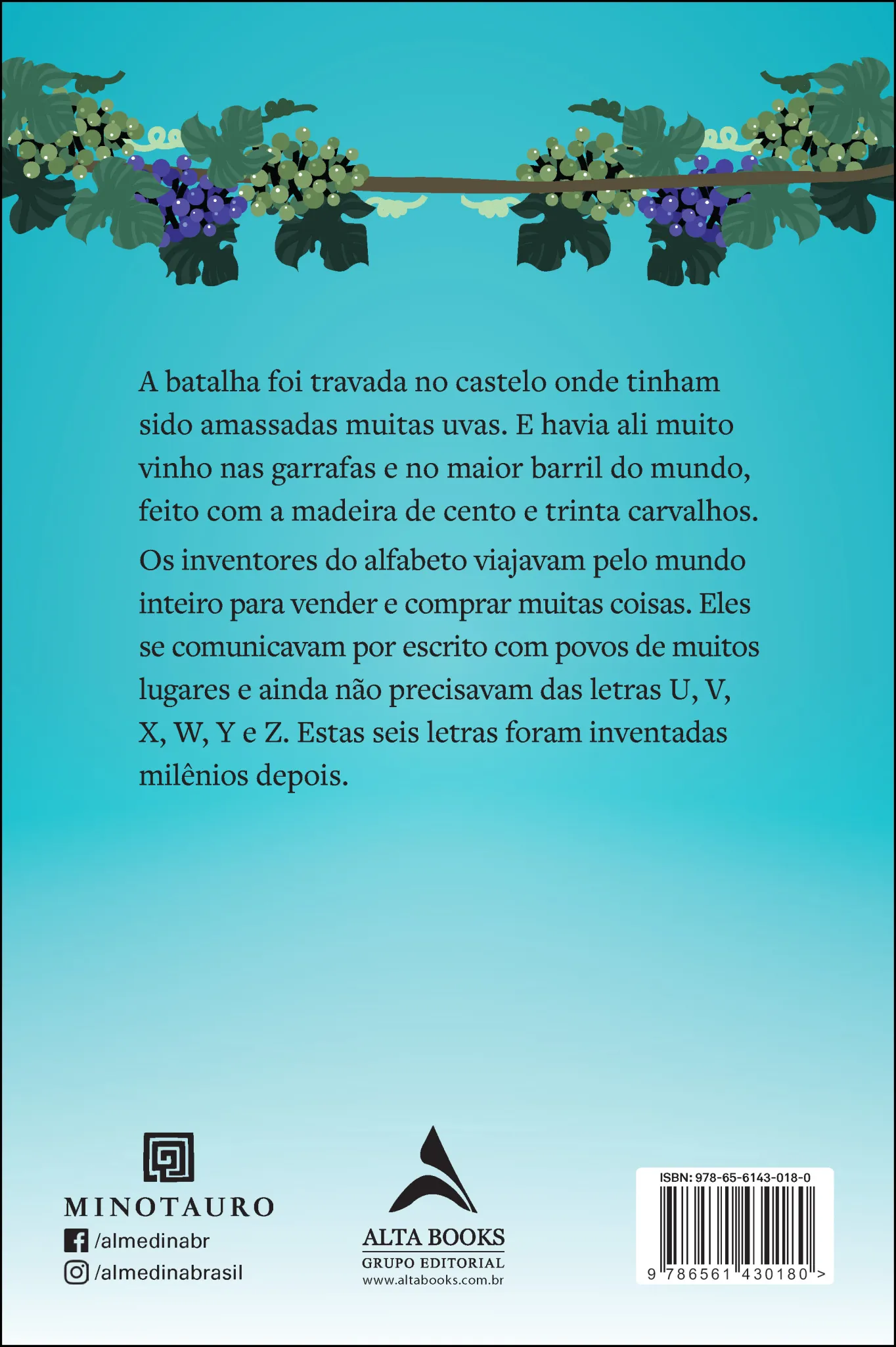 História da letra U: História da letra U Quarta Capa