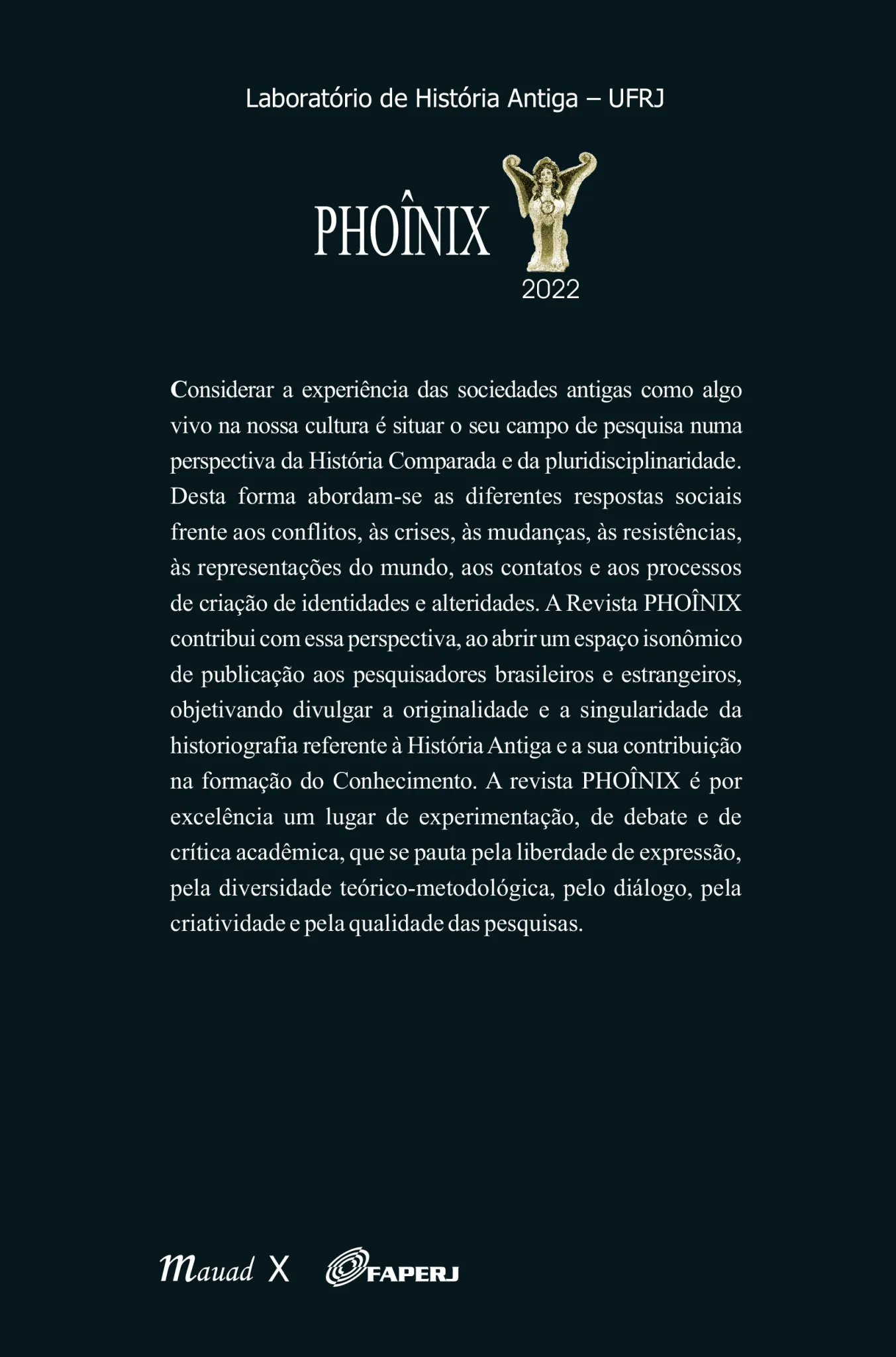 Phoînix – 2022 – volume 2: 2022 Phoînix – 2022 – volume 2 Quarta Capa