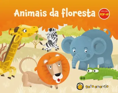 Livro com pop-up - animais da floresta