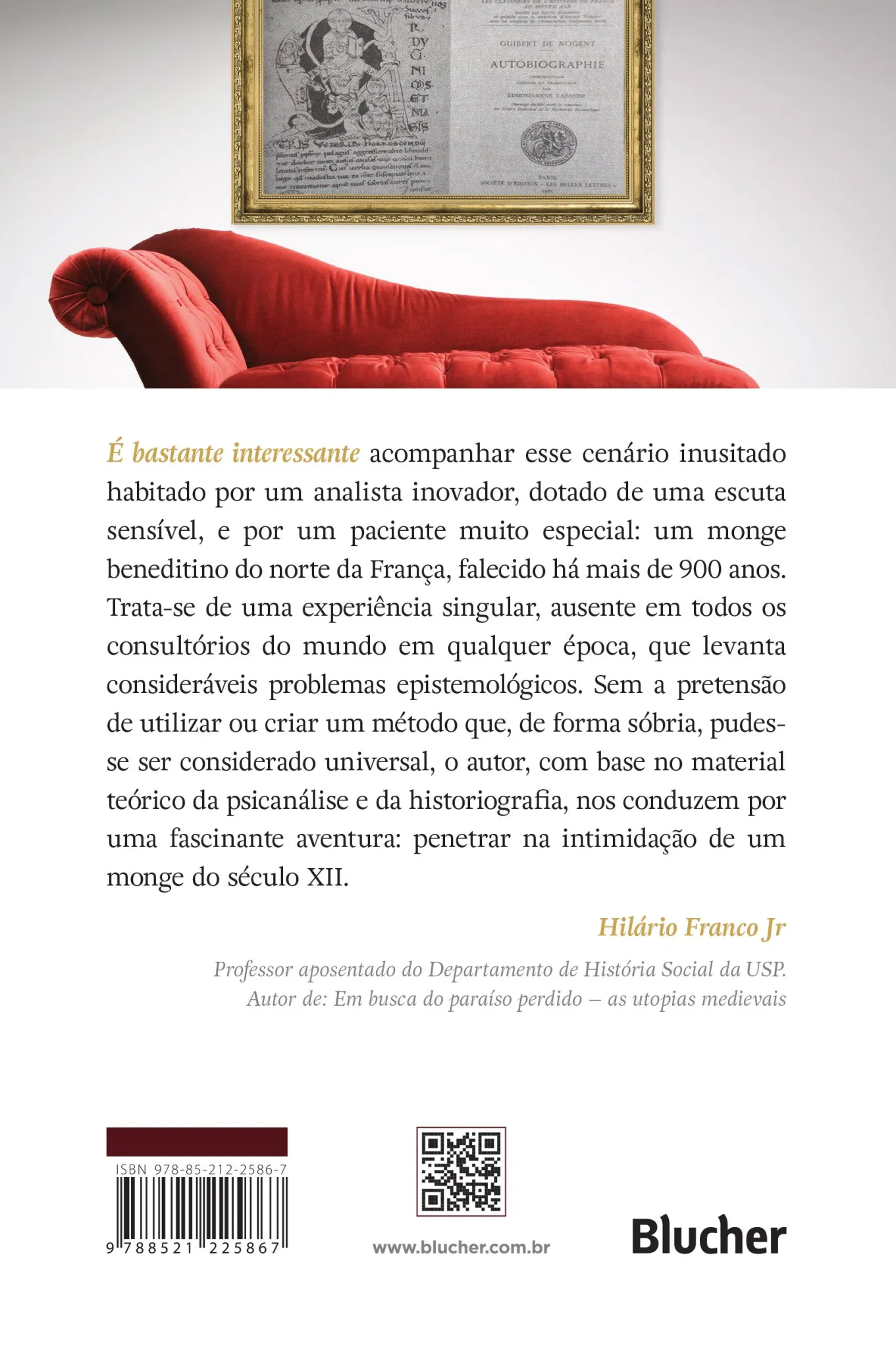 Um monge no divã: A trajetória de um adolescente na Idade Média Central Um monge no divã Quarta Capa