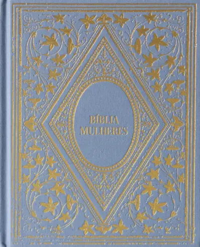 Bíblia Mulheres NAA - 1 Coluna Capa Dura Vintage Azul