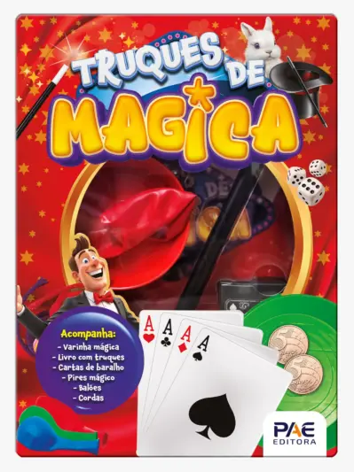Livro Truques de mágica - Vermelho