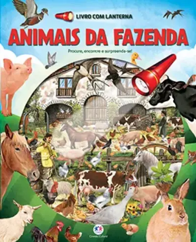 Animais da fazenda - Livro com lanterna