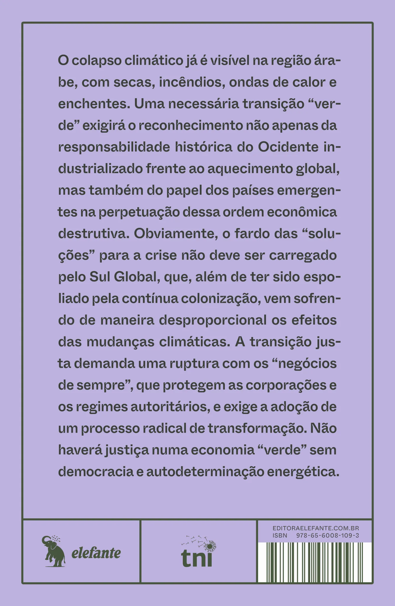 Colonialismo verde - vol. 2: justiça energética e climática nos países árabes Colonialismo verde - vol. 2 Quarta Capa