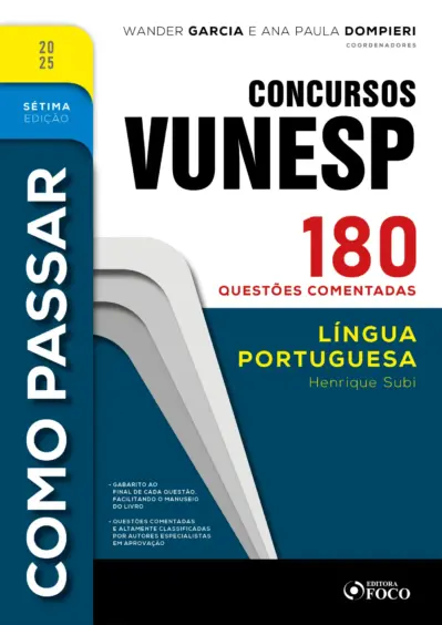 Como passar em concursos vunesp - 7ª ed -2025