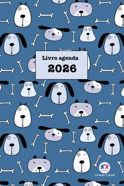 Livro Cachorrinhos - Agenda 2026