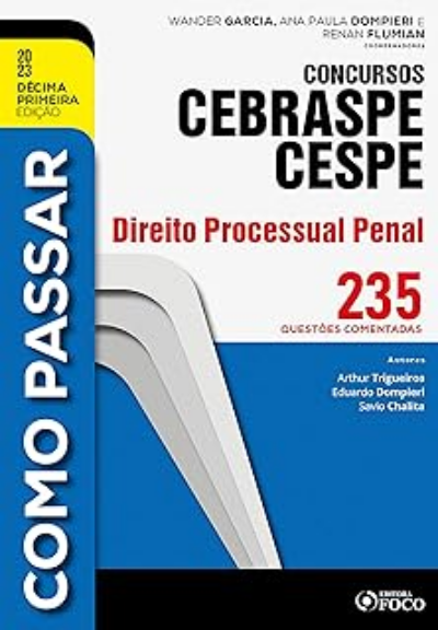 Como passar concursos cebraspe -direito penal e medicina legal