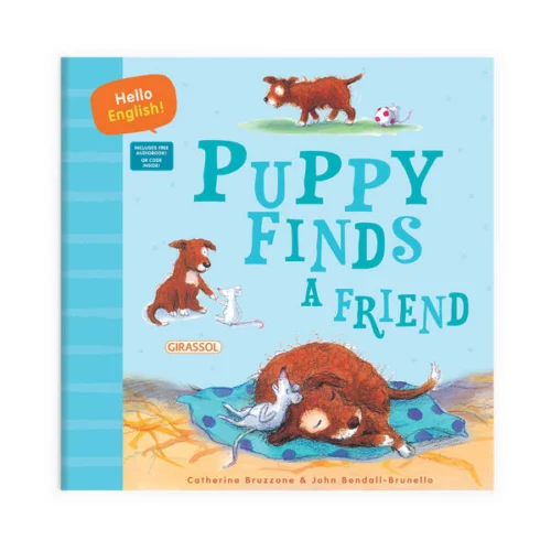 Hello English – Puppy Finds a Friend: Com QR Code