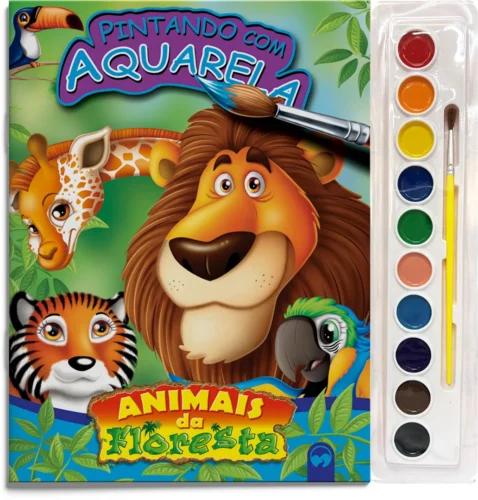 Animais da floresta: pintando com aquarela
