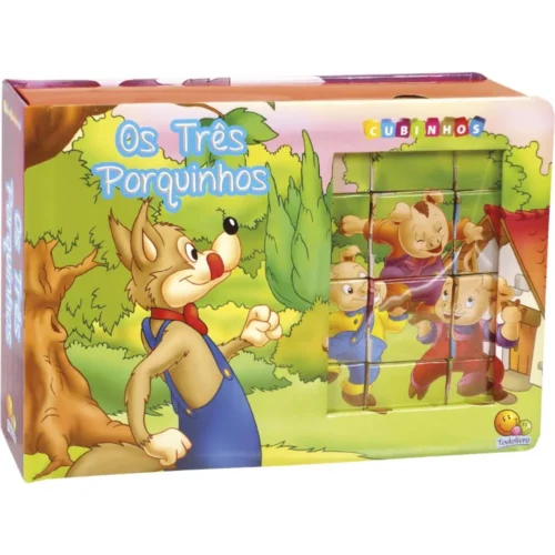 Cubinhos em Quebra-cabeças: Os Três Porquinhos: