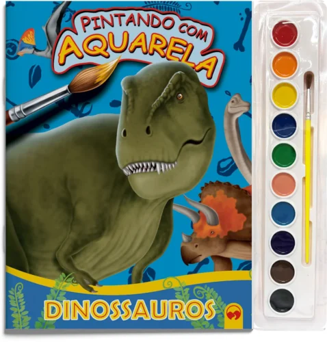 Dinossauros: pintando com aquarela