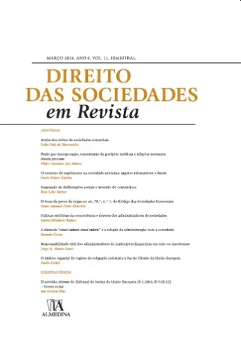 Direito das sociedades em revista: Ano 6 (Março 2014) Volume 11