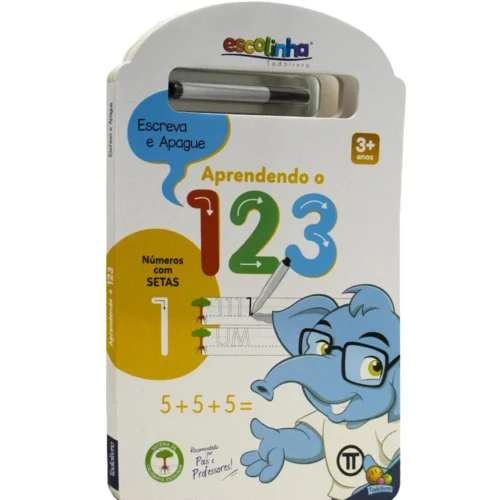 Escreva e apague: Aprendendo o 123 (Escolinha Todolivro):