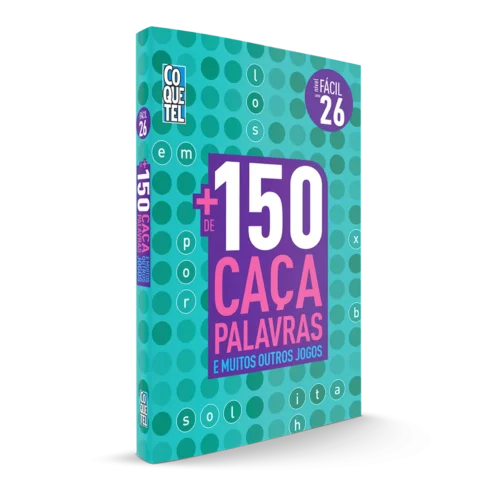 Livro coquetel mais 150 caça palavras nível fácil ed 26: