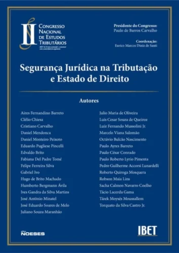 Segurança jurídica na tributação e Estado de direito: