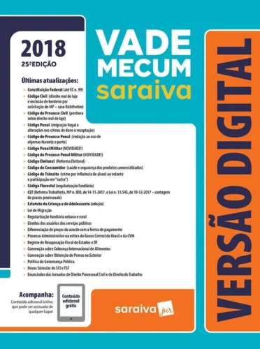 Vade mecum Saraiva 2018: tradicional