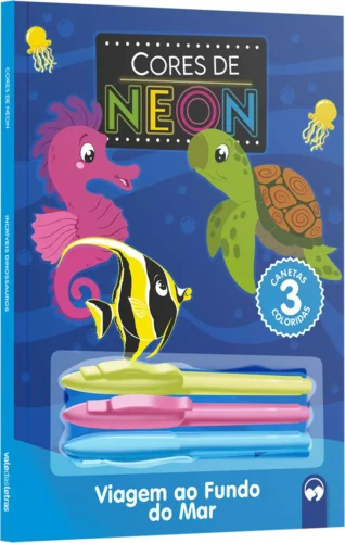 Viagem ao fundo do mar: cores de neon